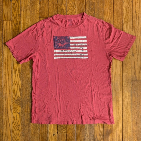 Polo Ralph Lauren American Flag Graphic T-shirt - Picture 1 of 6